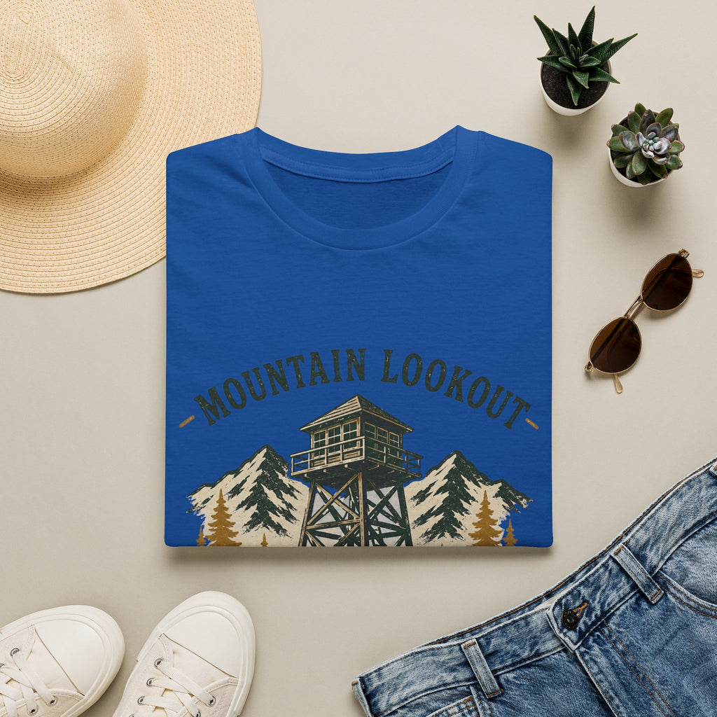 Mountain Lookout T‑Shirt — Watch the Horizon Forest Fire Tower Tee|Gildan® Softstyle 65000