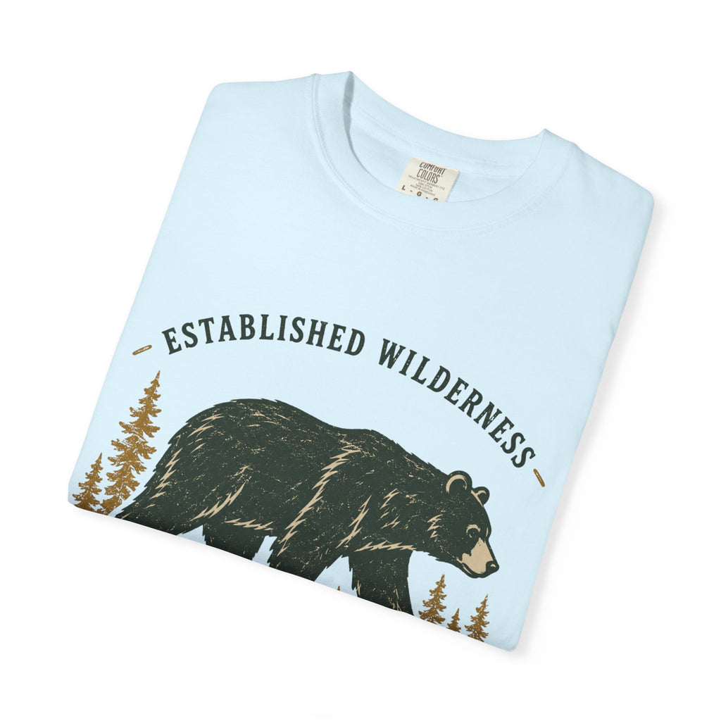 Black Bear Country T-Shirt — Vintage Wilderness Graphic Tee|Gildan® Softstyle 65000