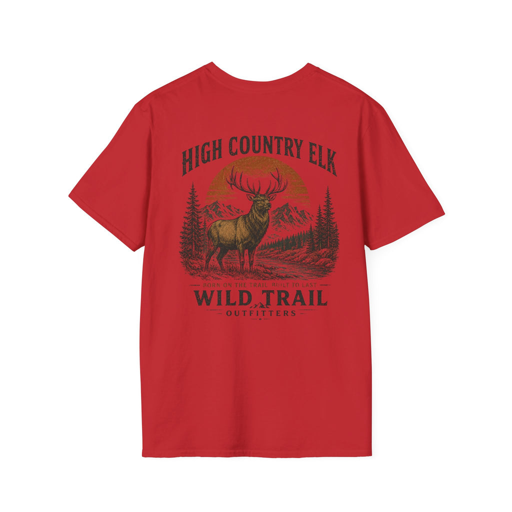 Wild Trail T-Shirt – Mountain Adventure Graphic Tee|Gildan® Softstyle 65000