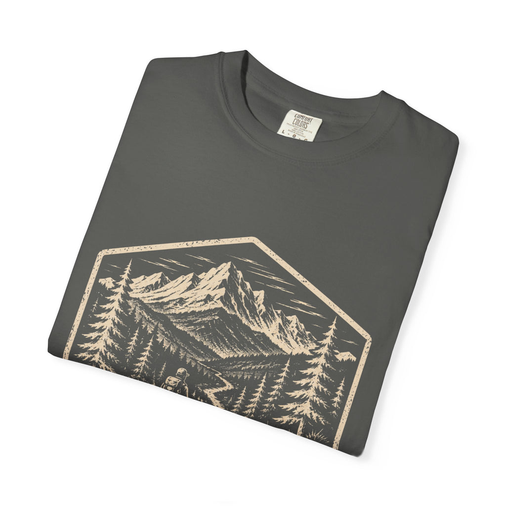Mountain Trail T-Shirt | Wild Trail Vintage National Park Badge Tee|Comfort Colors® 1717