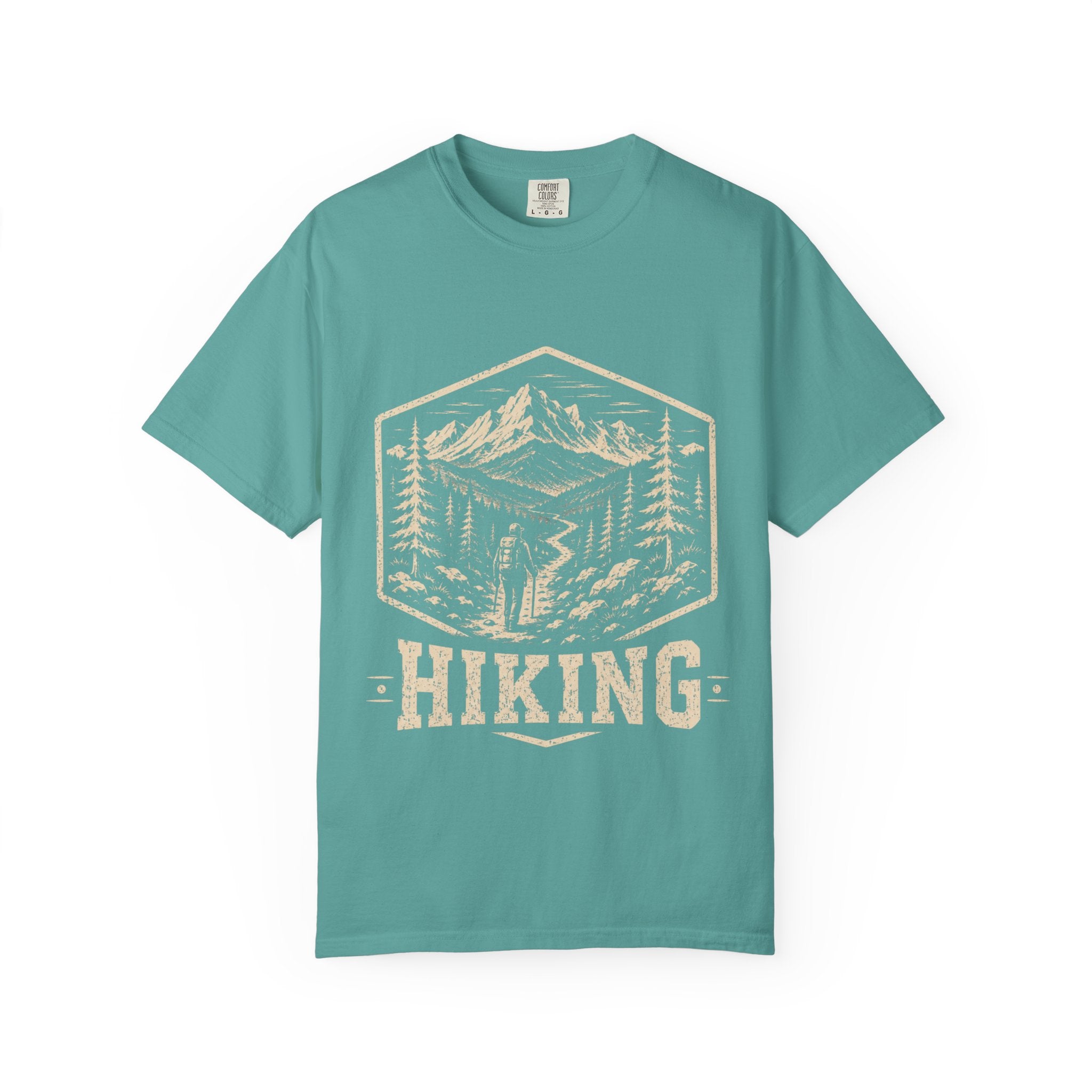 Mountain Trail T-Shirt | Wild Trail Vintage National Park Badge Tee|Comfort Colors® 1717