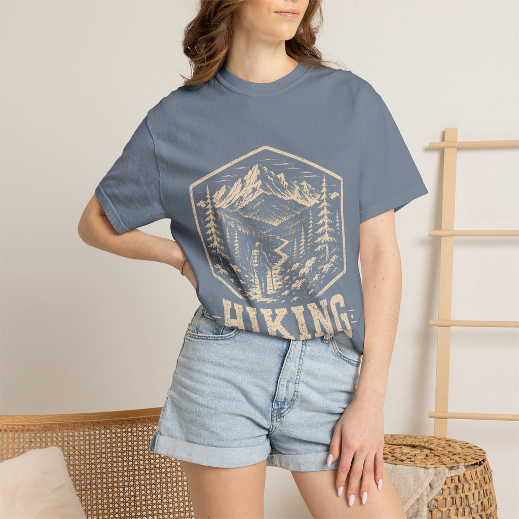 Mountain Trail T-Shirt | Wild Trail Vintage National Park Badge Tee|Comfort Colors® 1717