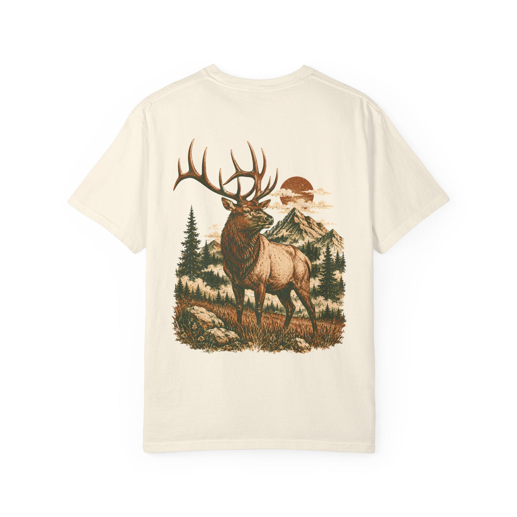 High Country Elk T-Shirt | Wild Trail Vintage Wildlife Outdoor Tee | Comfort Colors® 1717