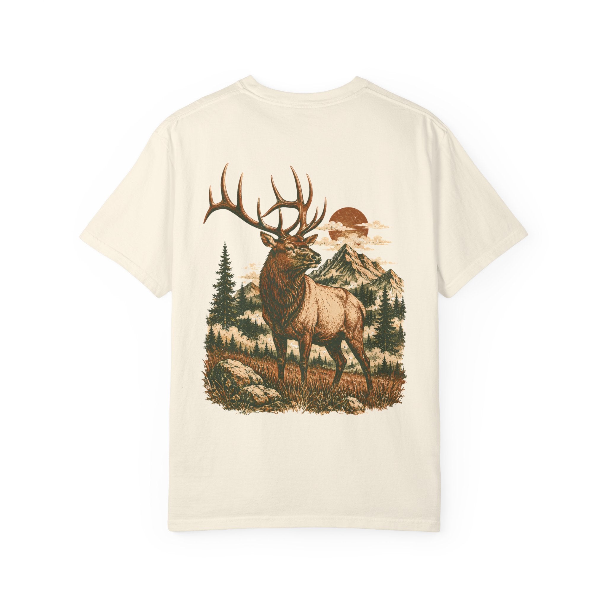 High Country Elk T-Shirt | Wild Trail Vintage Wildlife Outdoor Tee | Comfort Colors® 1717