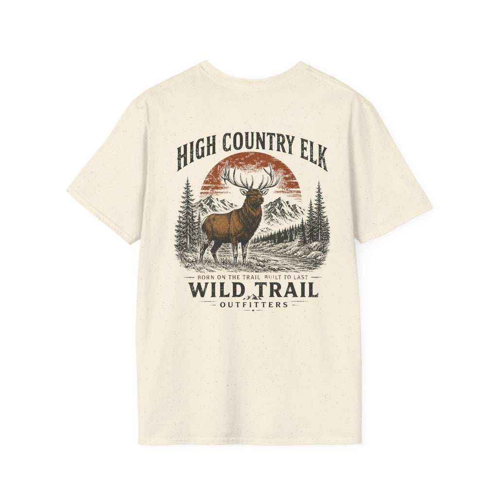 Wild Trail T-Shirt – Mountain Adventure Graphic Tee|Gildan® Softstyle 65000