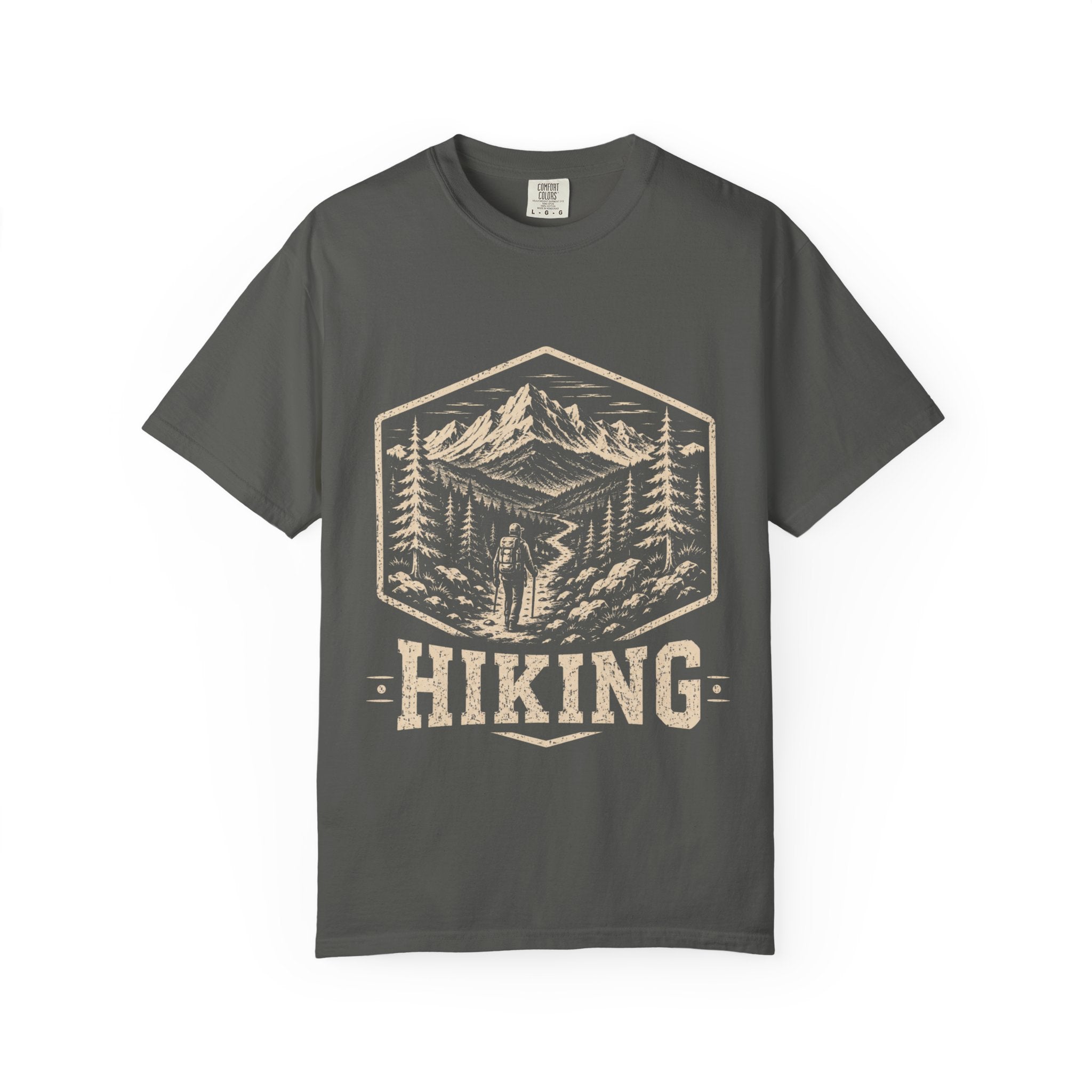 Mountain Trail T-Shirt | Wild Trail Vintage National Park Badge Tee|Comfort Colors® 1717
