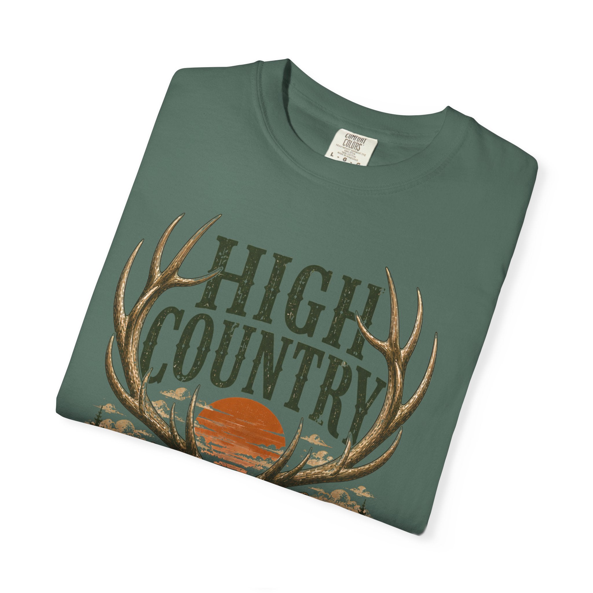 High Country Elk T-Shirt | Wild Trail Vintage Wildlife Outdoor Tee | Comfort Colors® 1717