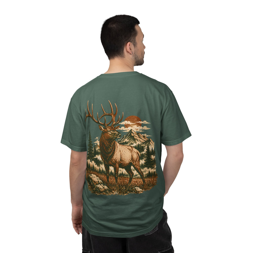 High Country Elk T-Shirt | Wild Trail Vintage Wildlife Outdoor Tee | Comfort Colors® 1717