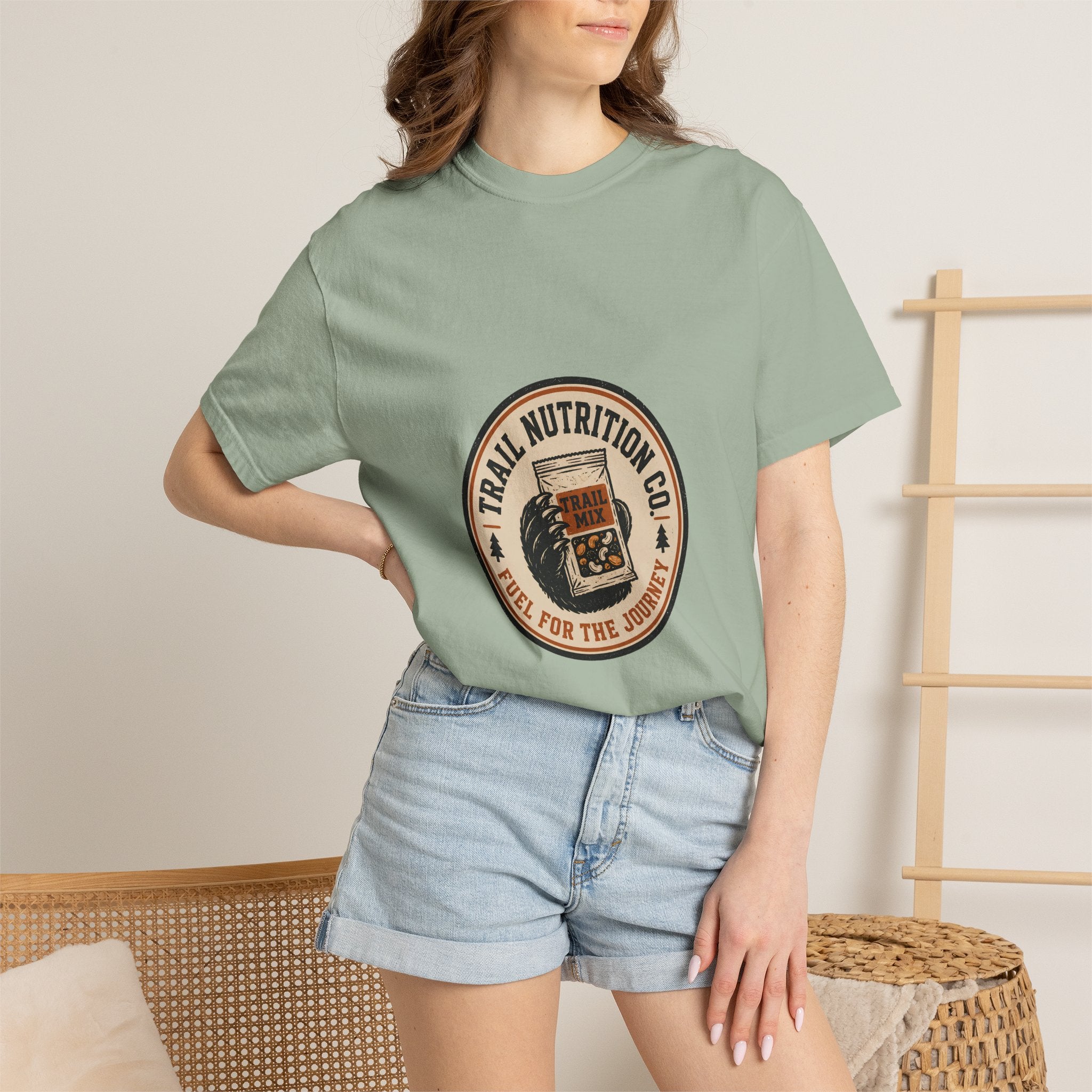 Hiking Bear T-Shirt | Wild Trail Vintage Outdoor Bear Graphic Tee|Comfort Colors® 1717