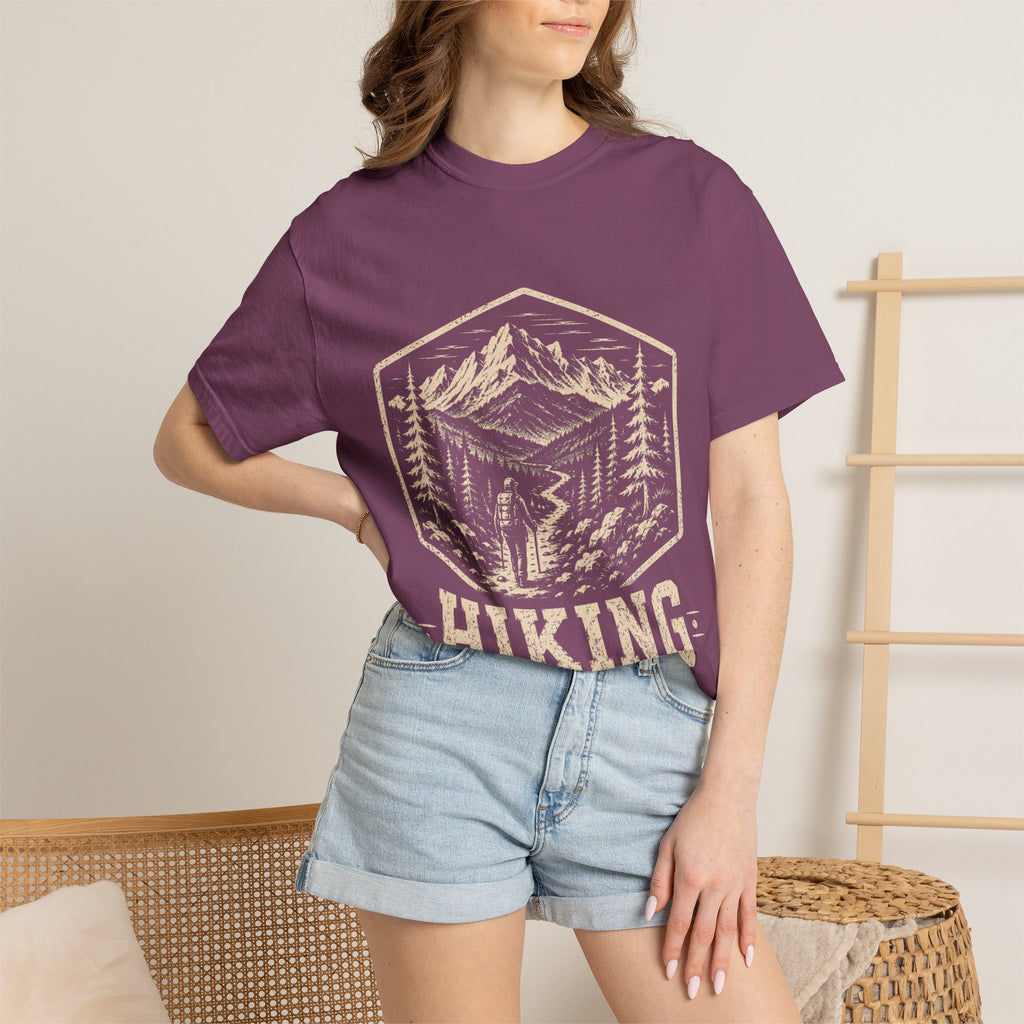 Mountain Trail T-Shirt | Wild Trail Vintage National Park Badge Tee|Comfort Colors® 1717