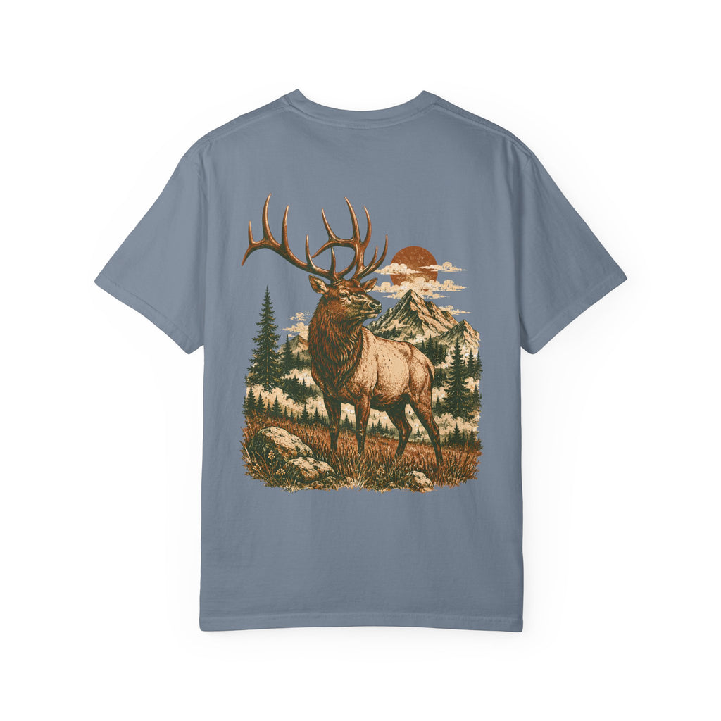 High Country Elk T-Shirt | Wild Trail Vintage Wildlife Outdoor Tee | Comfort Colors® 1717