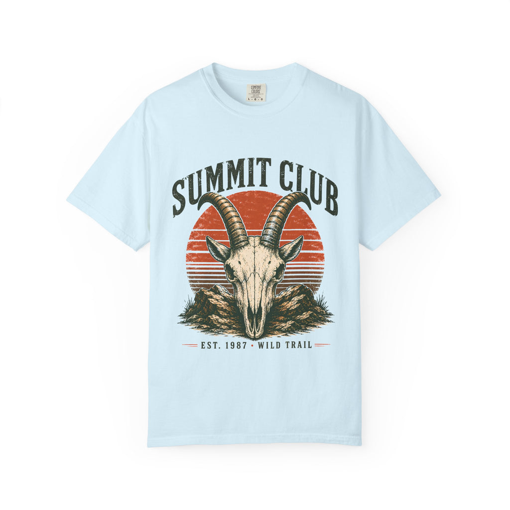 Summit Club Mountain Goat T-Shirt | Wild Trail Vintage Peak Bagger Tee|Comfort Colors® 1717