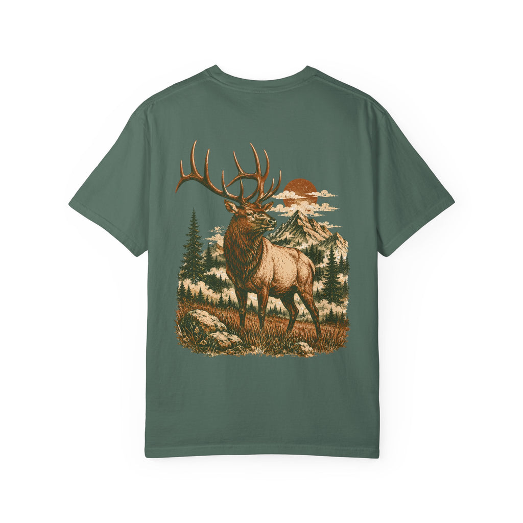 High Country Elk T-Shirt | Wild Trail Vintage Wildlife Outdoor Tee | Comfort Colors® 1717