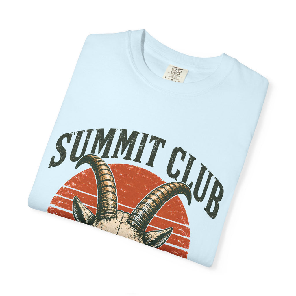 Summit Club Mountain Goat T-Shirt | Wild Trail Vintage Peak Bagger Tee|Comfort Colors® 1717