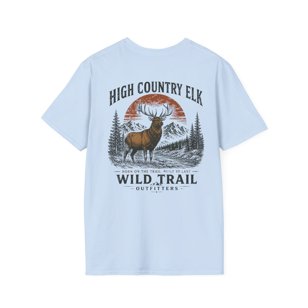 Wild Trail T-Shirt – Mountain Adventure Graphic Tee|Gildan® Softstyle 65000