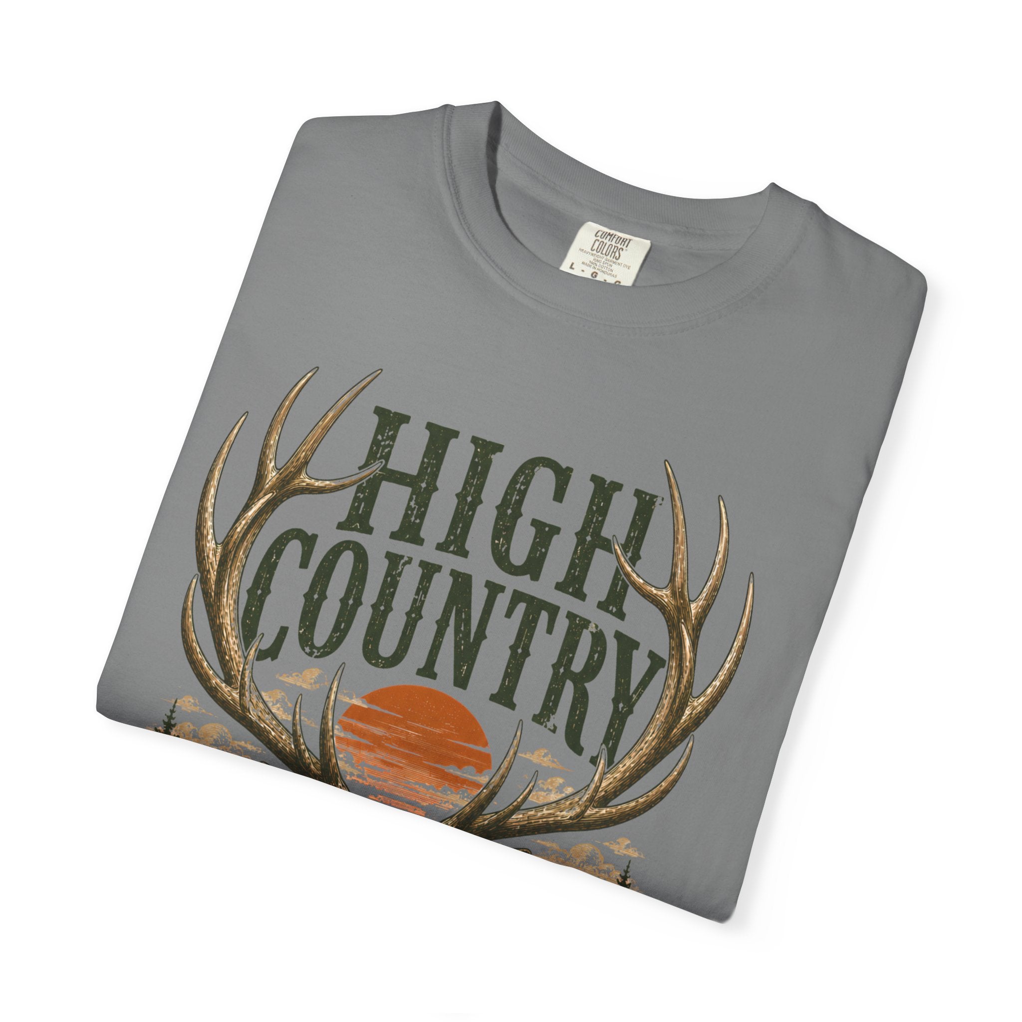 High Country Elk T-Shirt | Wild Trail Vintage Wildlife Outdoor Tee | Comfort Colors® 1717