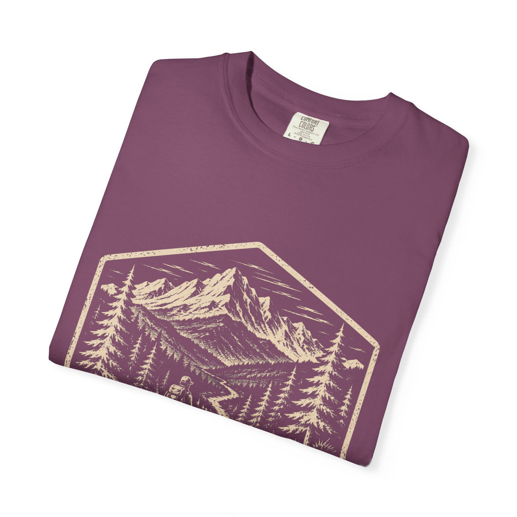 Mountain Trail T-Shirt | Wild Trail Vintage National Park Badge Tee|Comfort Colors® 1717