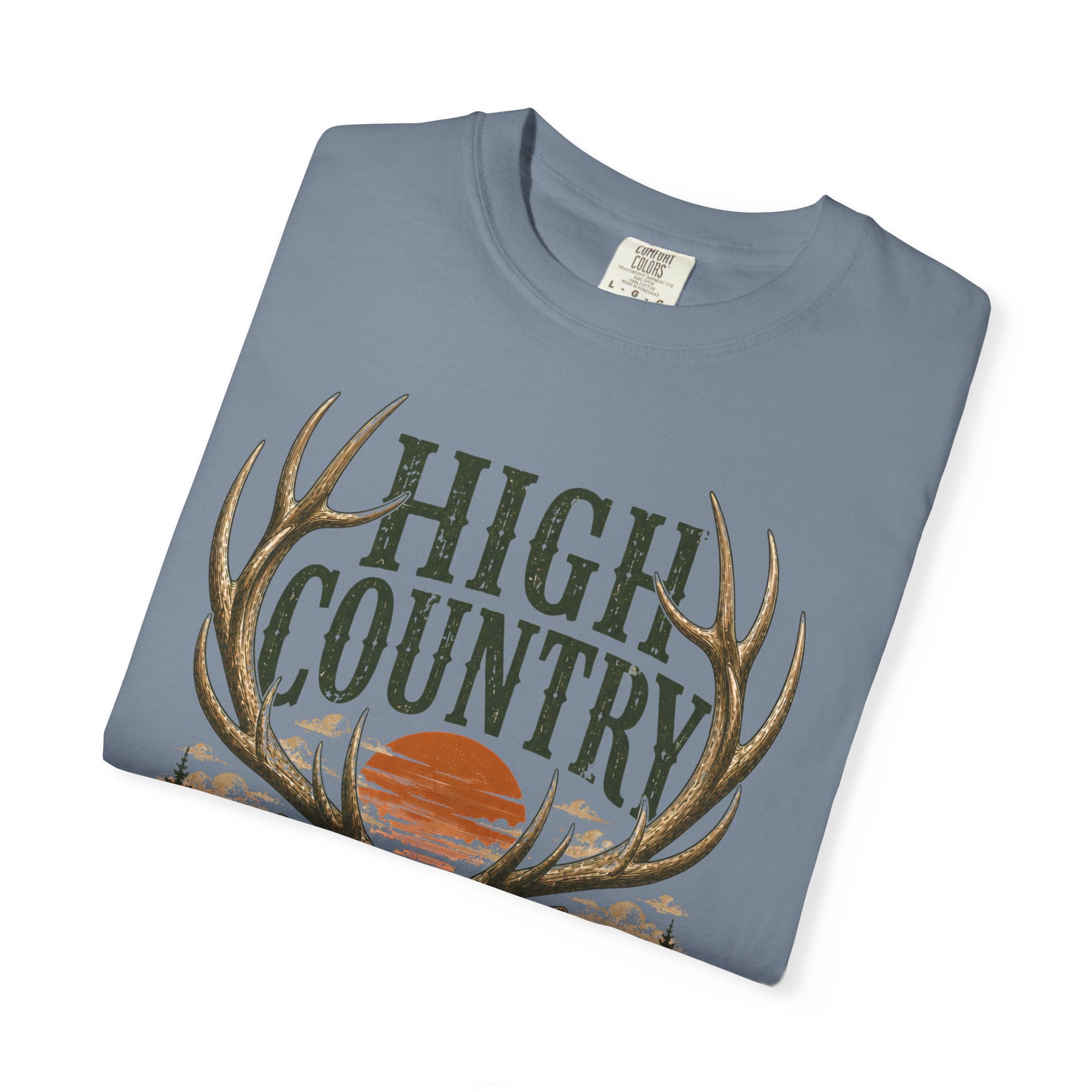 High Country Elk T-Shirt | Wild Trail Vintage Wildlife Outdoor Tee | Comfort Colors® 1717