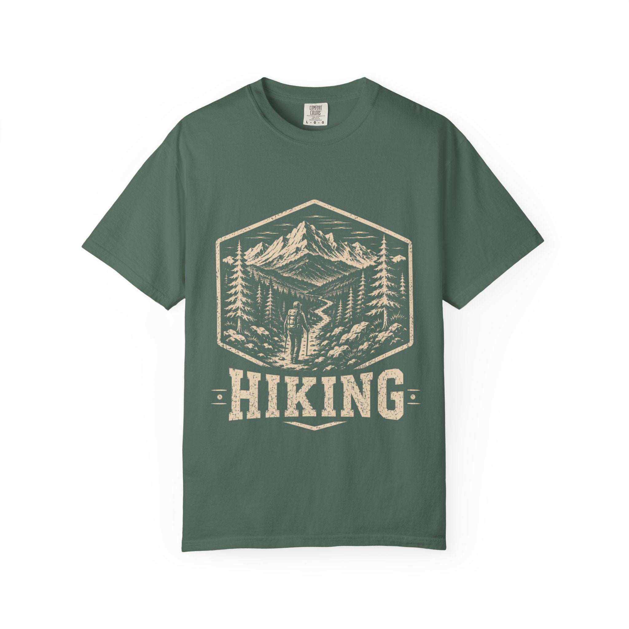 Mountain Trail T-Shirt | Wild Trail Vintage National Park Badge Tee|Comfort Colors® 1717