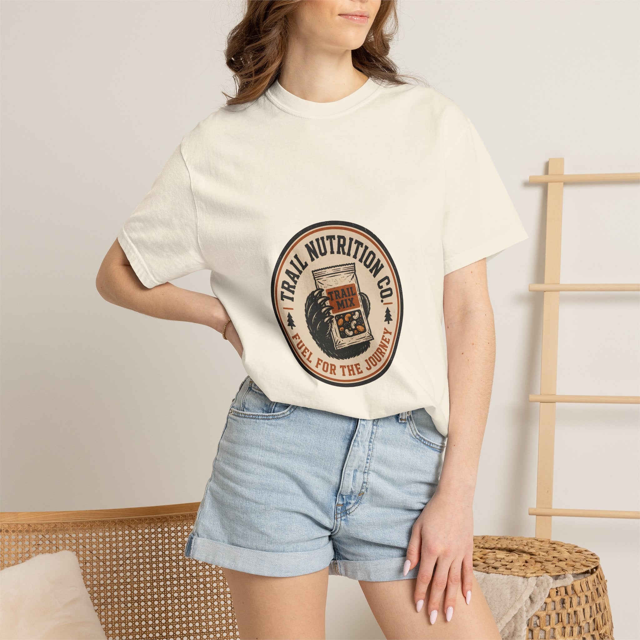 Hiking Bear T-Shirt | Wild Trail Vintage Outdoor Bear Graphic Tee|Comfort Colors® 1717