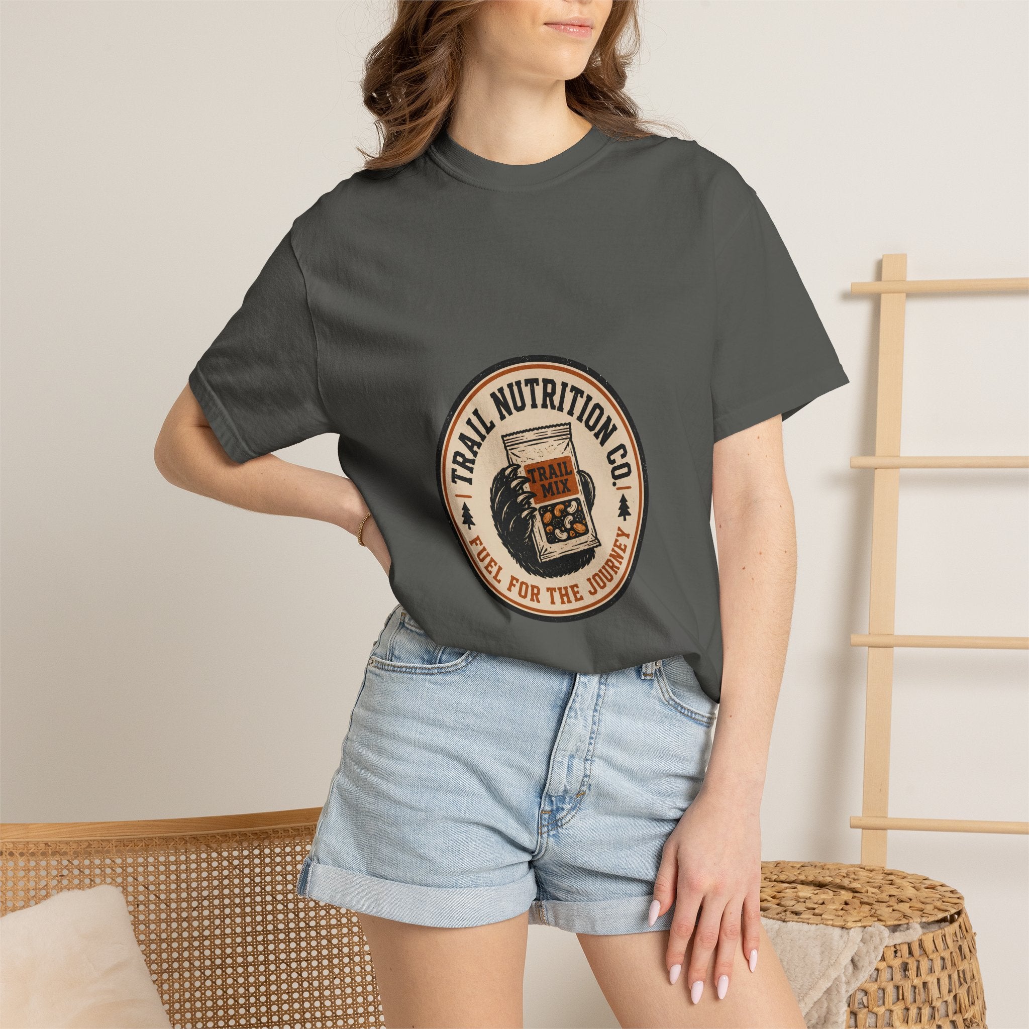 Hiking Bear T-Shirt | Wild Trail Vintage Outdoor Bear Graphic Tee|Comfort Colors® 1717