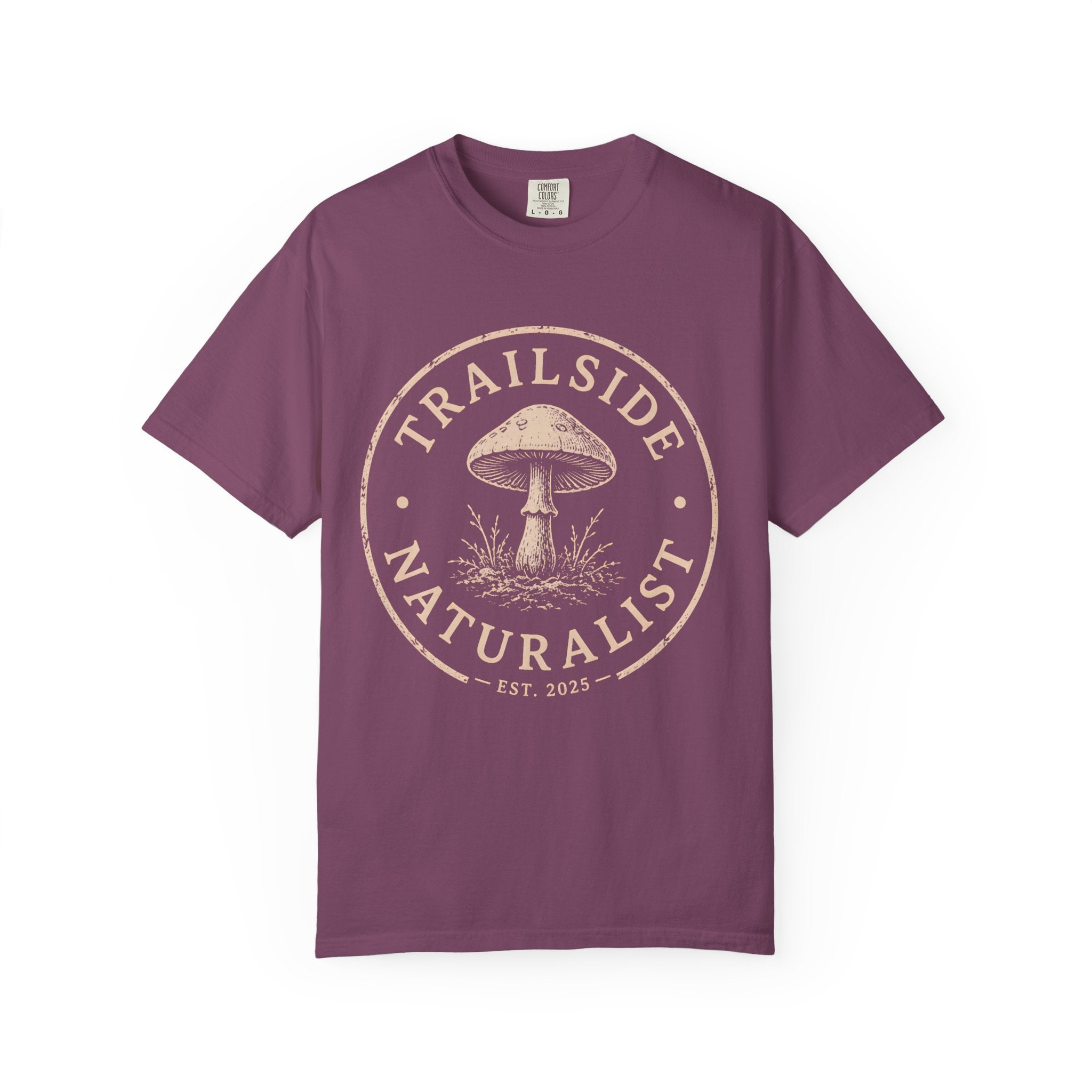 Naturalist Mushroom T-Shirt | Wild Trail Vintage Field Guide Forager Tee|Comfort Colors® 1717