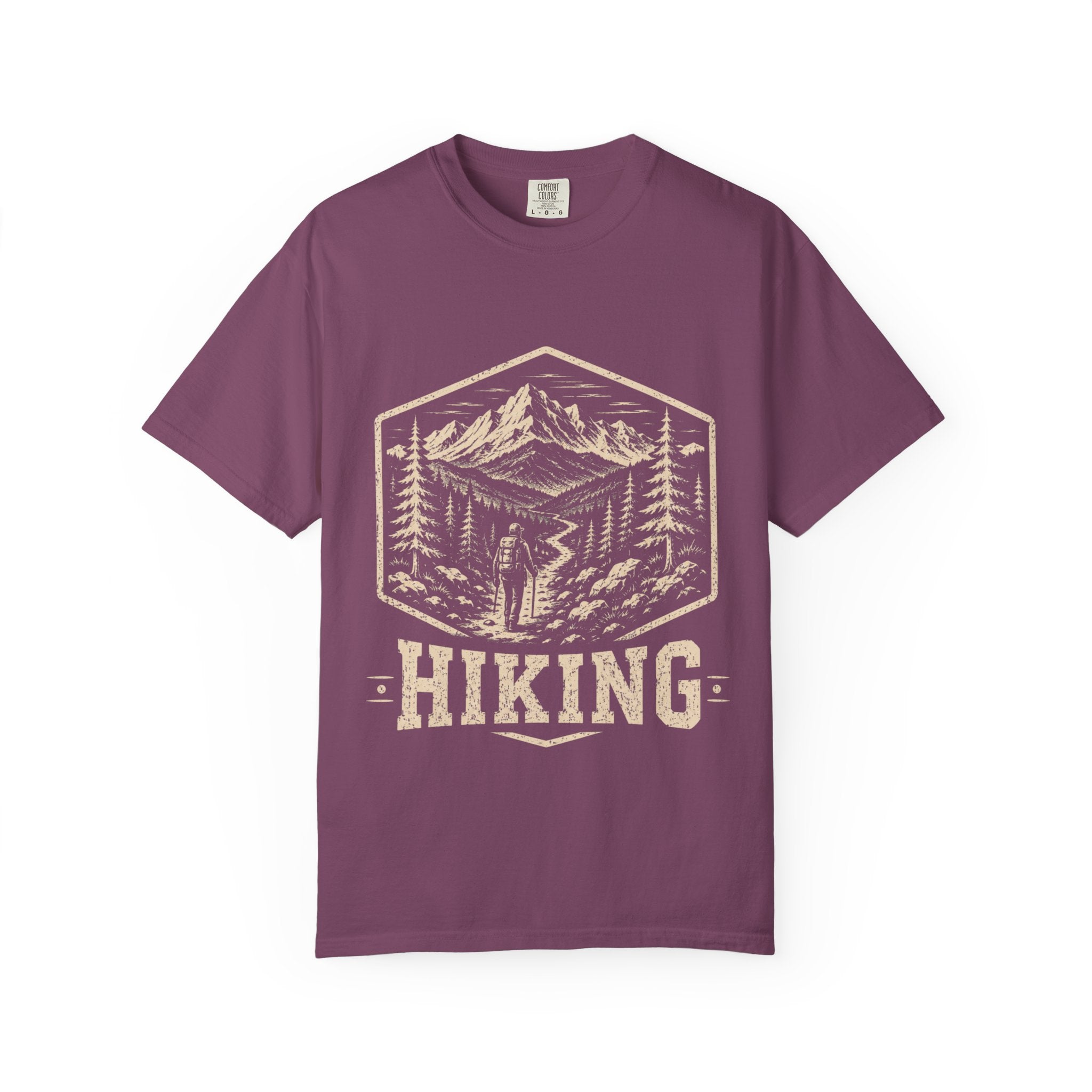 Mountain Trail T-Shirt | Wild Trail Vintage National Park Badge Tee|Comfort Colors® 1717