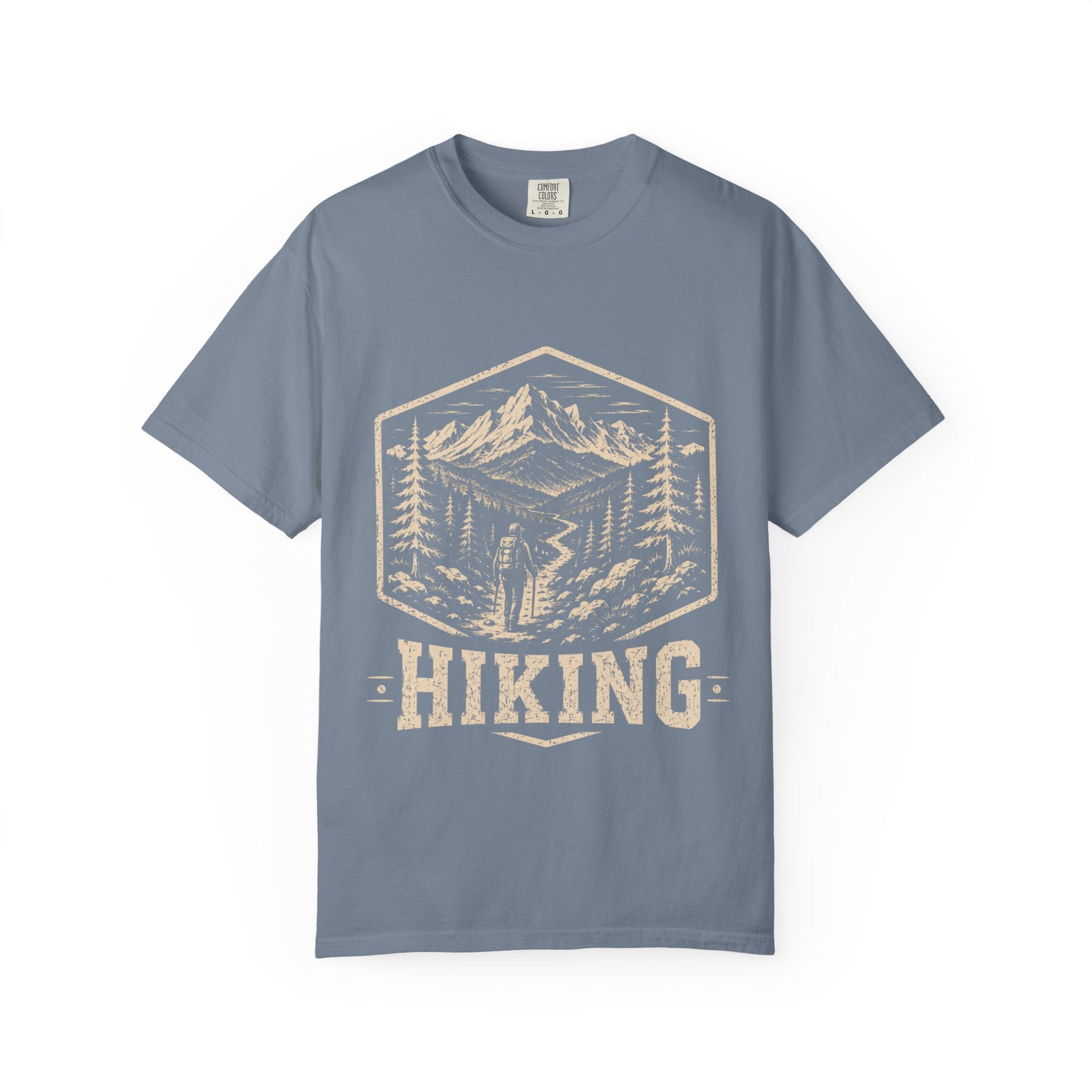Mountain Trail T-Shirt | Wild Trail Vintage National Park Badge Tee|Comfort Colors® 1717
