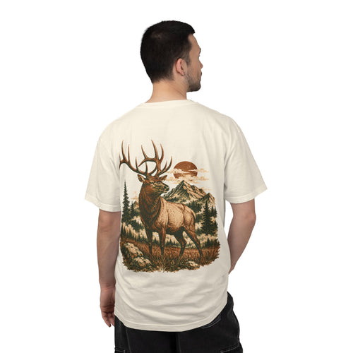 High Country Elk T-Shirt | Wild Trail Vintage Wildlife Outdoor Tee | Comfort Colors® 1717