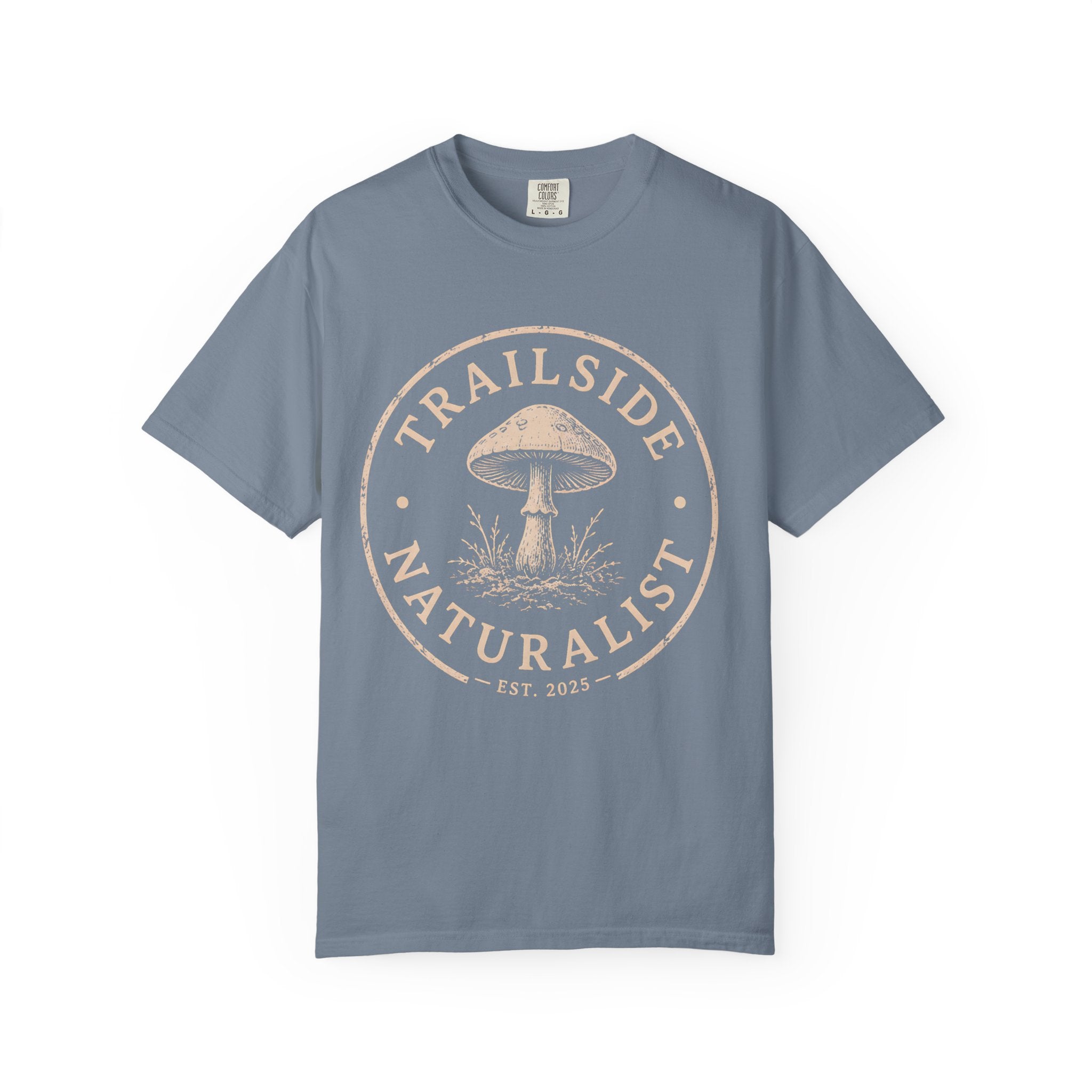 Naturalist Mushroom T-Shirt | Wild Trail Vintage Field Guide Forager Tee|Comfort Colors® 1717