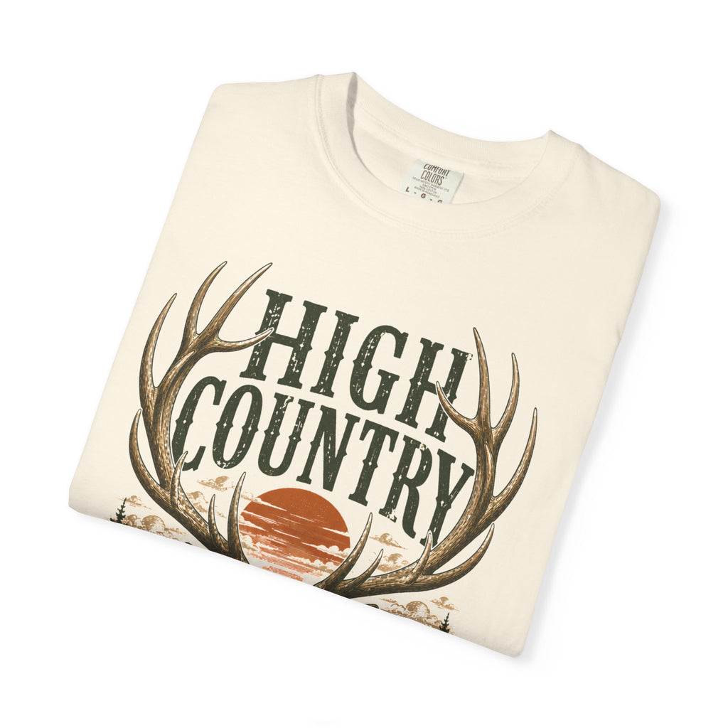 High Country Elk T-Shirt | Wild Trail Vintage Wildlife Outdoor Tee | Comfort Colors® 1717