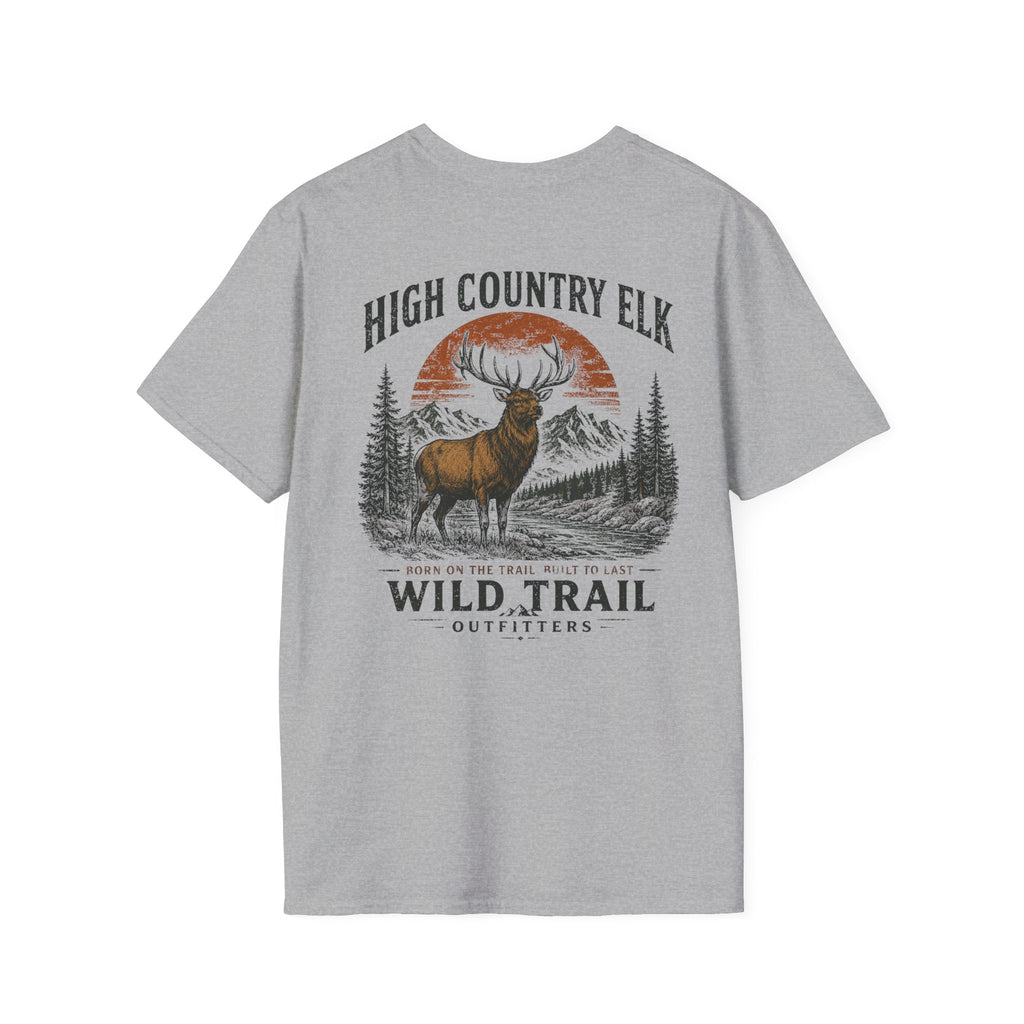 Wild Trail T-Shirt – Mountain Adventure Graphic Tee|Gildan® Softstyle 65000