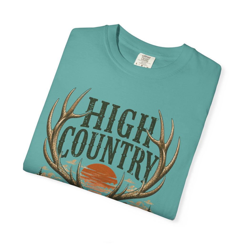 High Country Elk T-Shirt | Wild Trail Vintage Wildlife Outdoor Tee | Comfort Colors® 1717