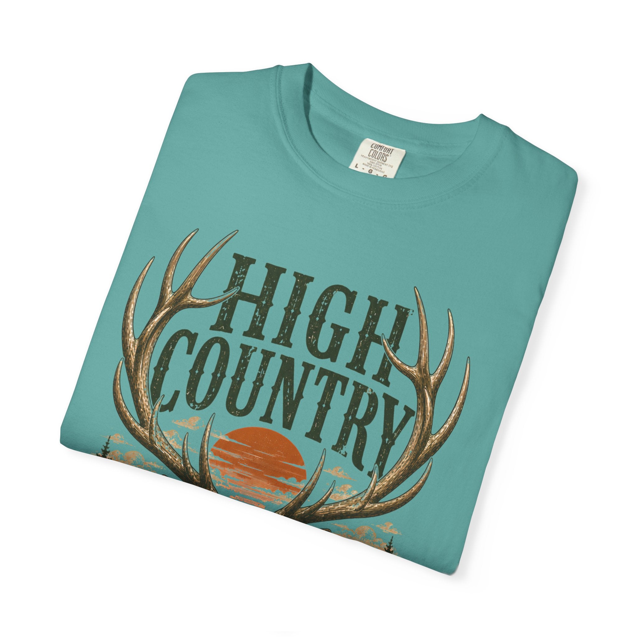 High Country Elk T-Shirt | Wild Trail Vintage Wildlife Outdoor Tee | Comfort Colors® 1717
