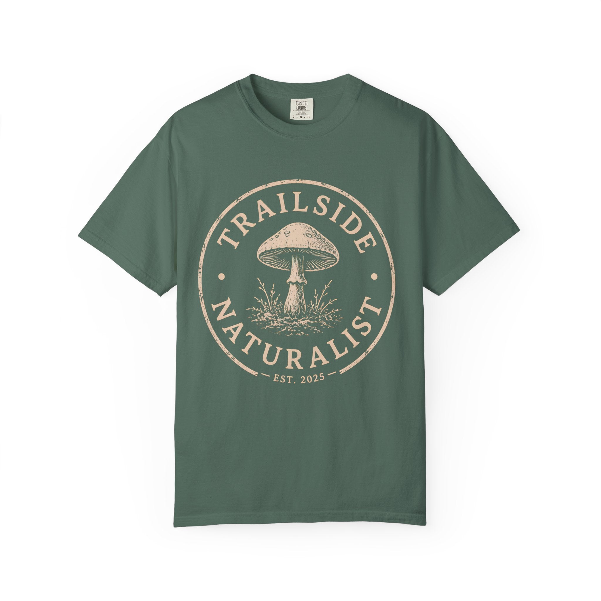Naturalist Mushroom T-Shirt | Wild Trail Vintage Field Guide Forager Tee|Comfort Colors® 1717
