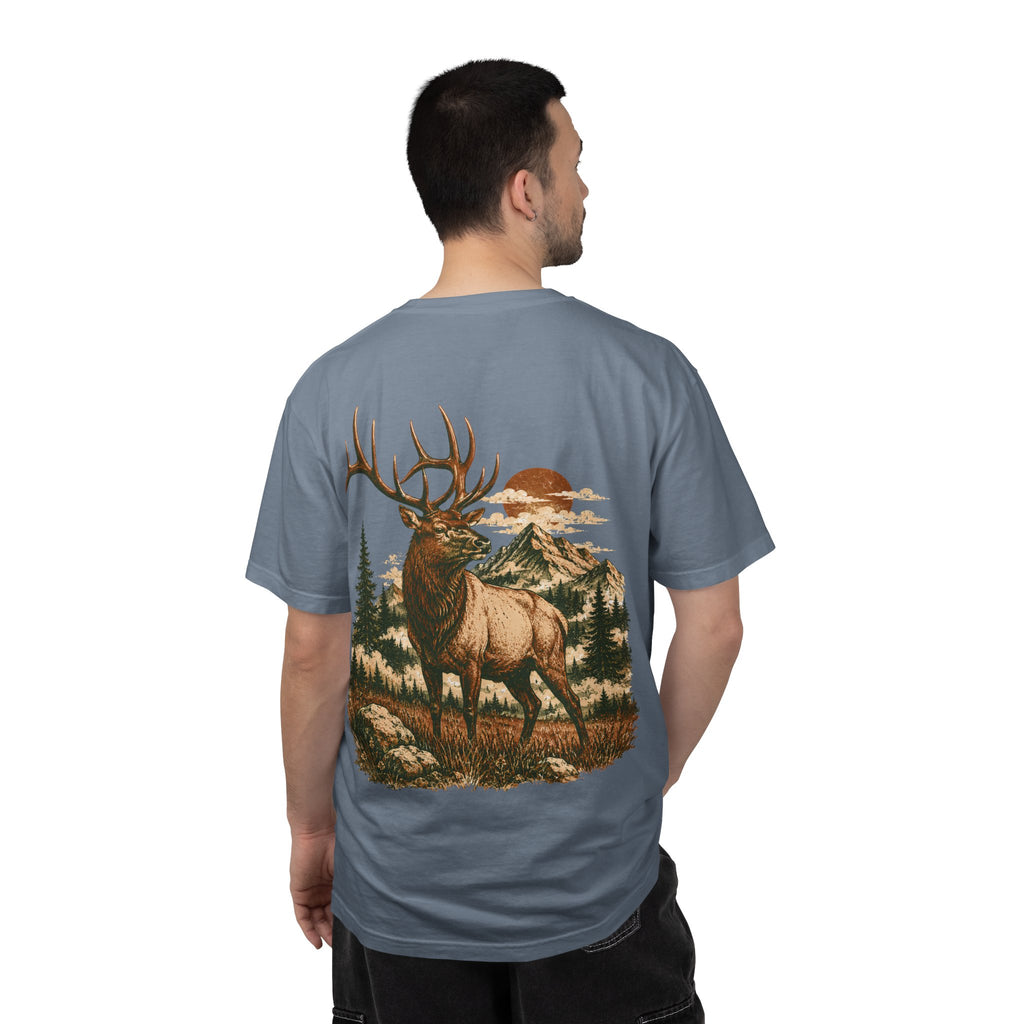 High Country Elk T-Shirt | Wild Trail Vintage Wildlife Outdoor Tee | Comfort Colors® 1717