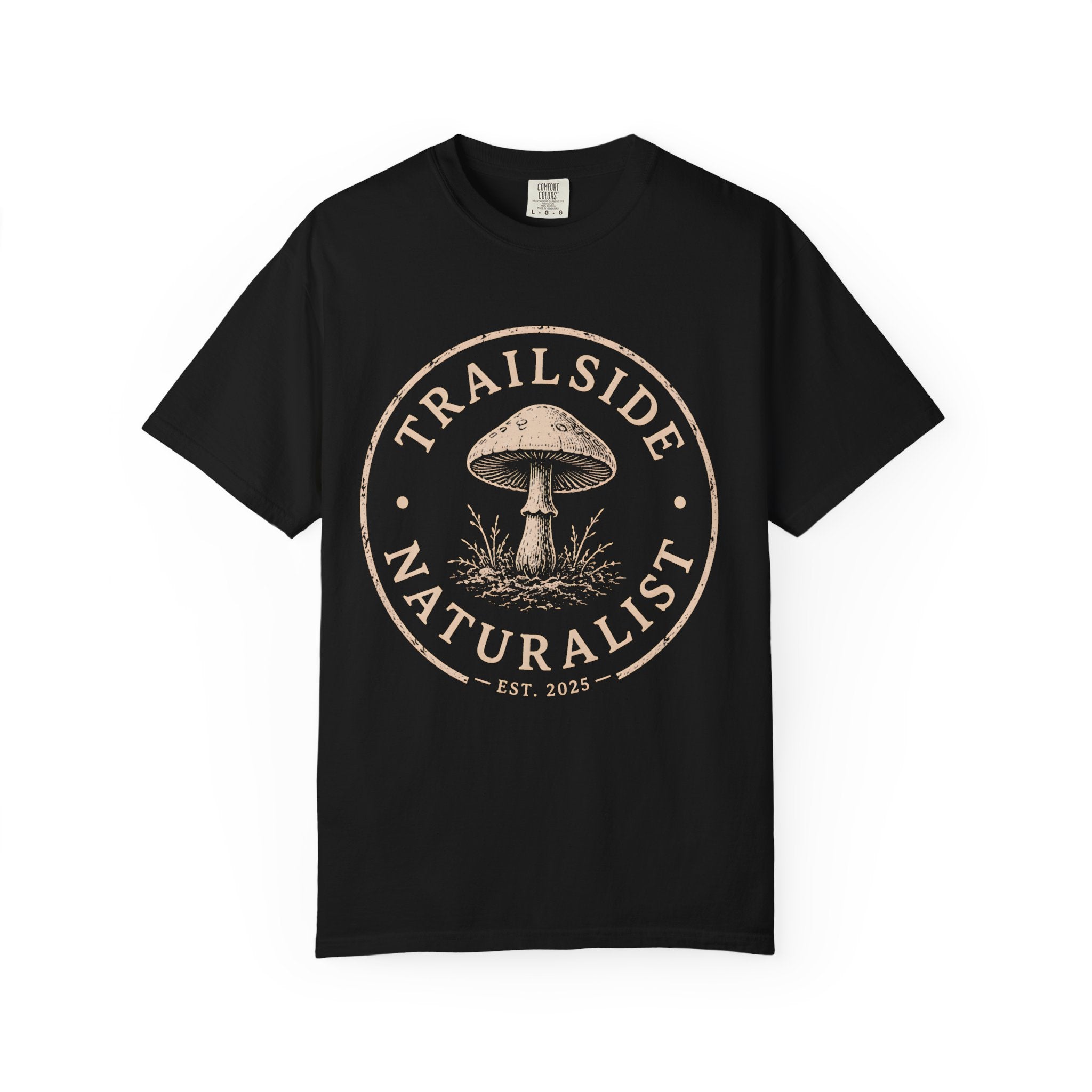 Naturalist Mushroom T-Shirt | Wild Trail Vintage Field Guide Forager Tee|Comfort Colors® 1717