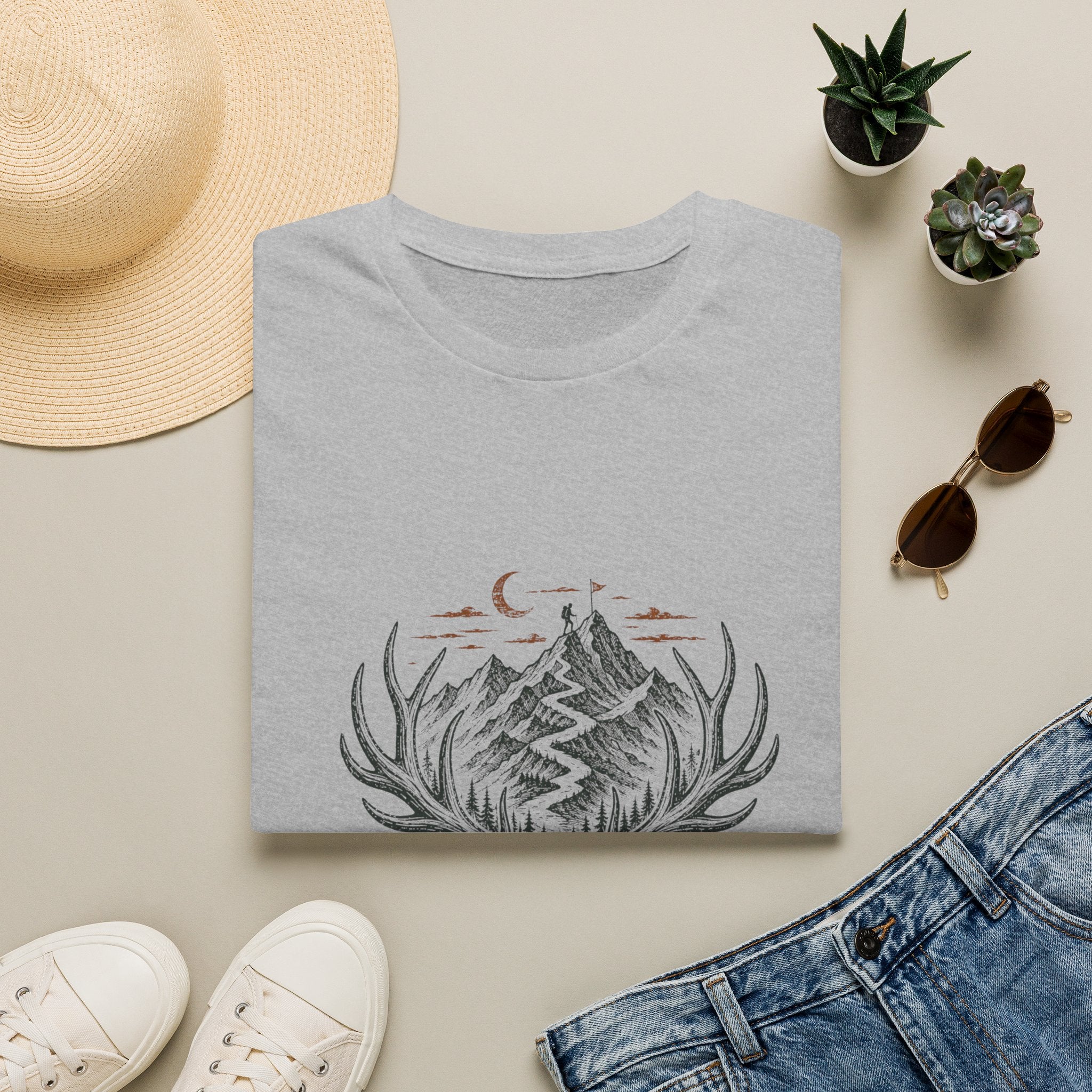 Wild Trail T-Shirt – Mountain Adventure Graphic Tee|Gildan® Softstyle 65000