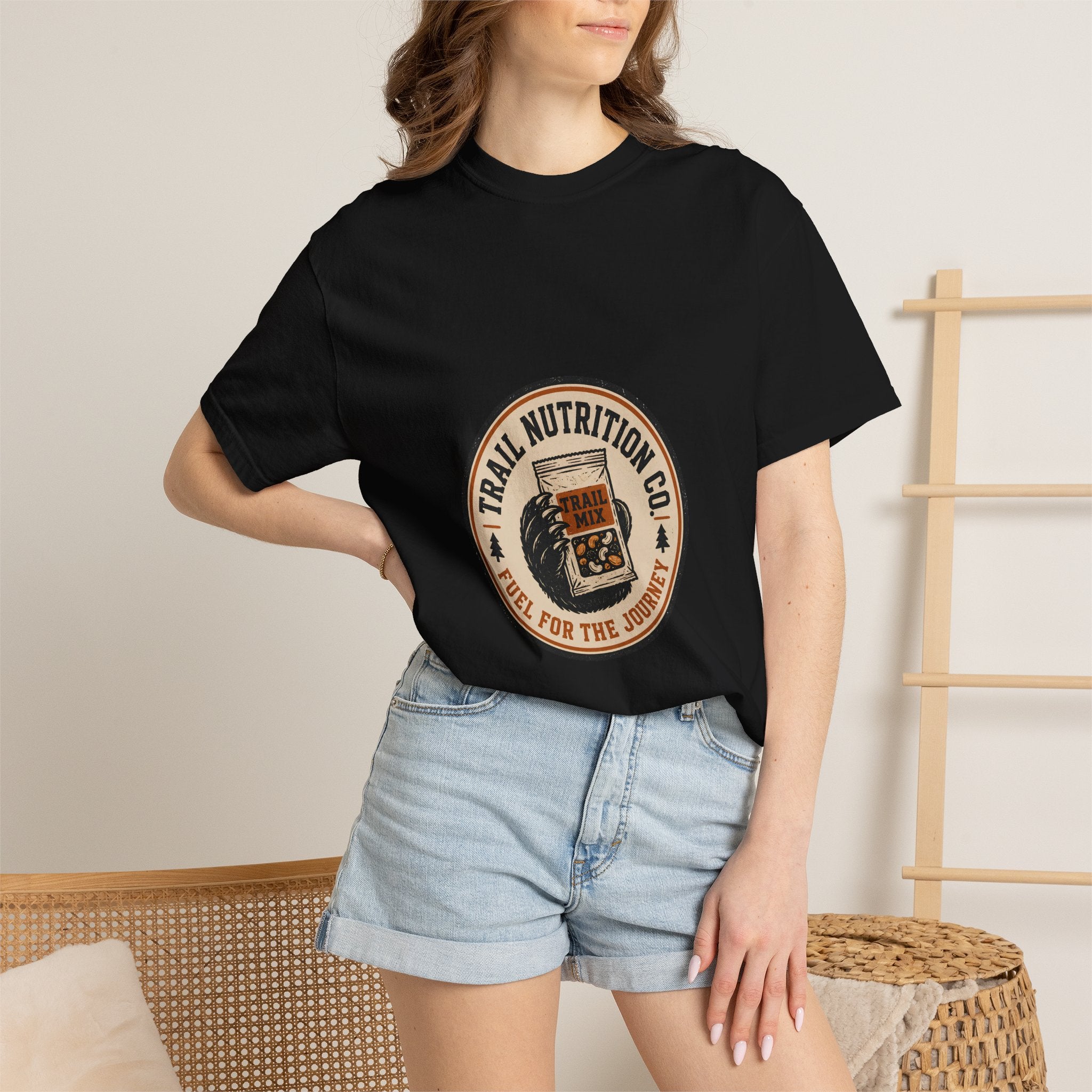 Hiking Bear T-Shirt | Wild Trail Vintage Outdoor Bear Graphic Tee|Comfort Colors® 1717