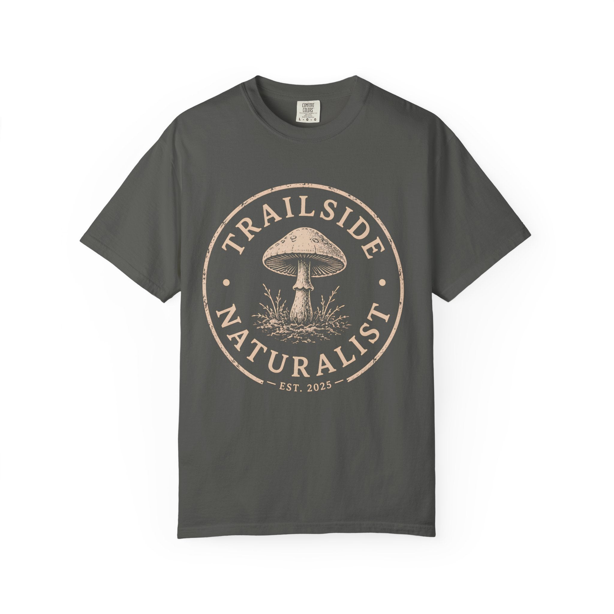 Naturalist Mushroom T-Shirt | Wild Trail Vintage Field Guide Forager Tee|Comfort Colors® 1717