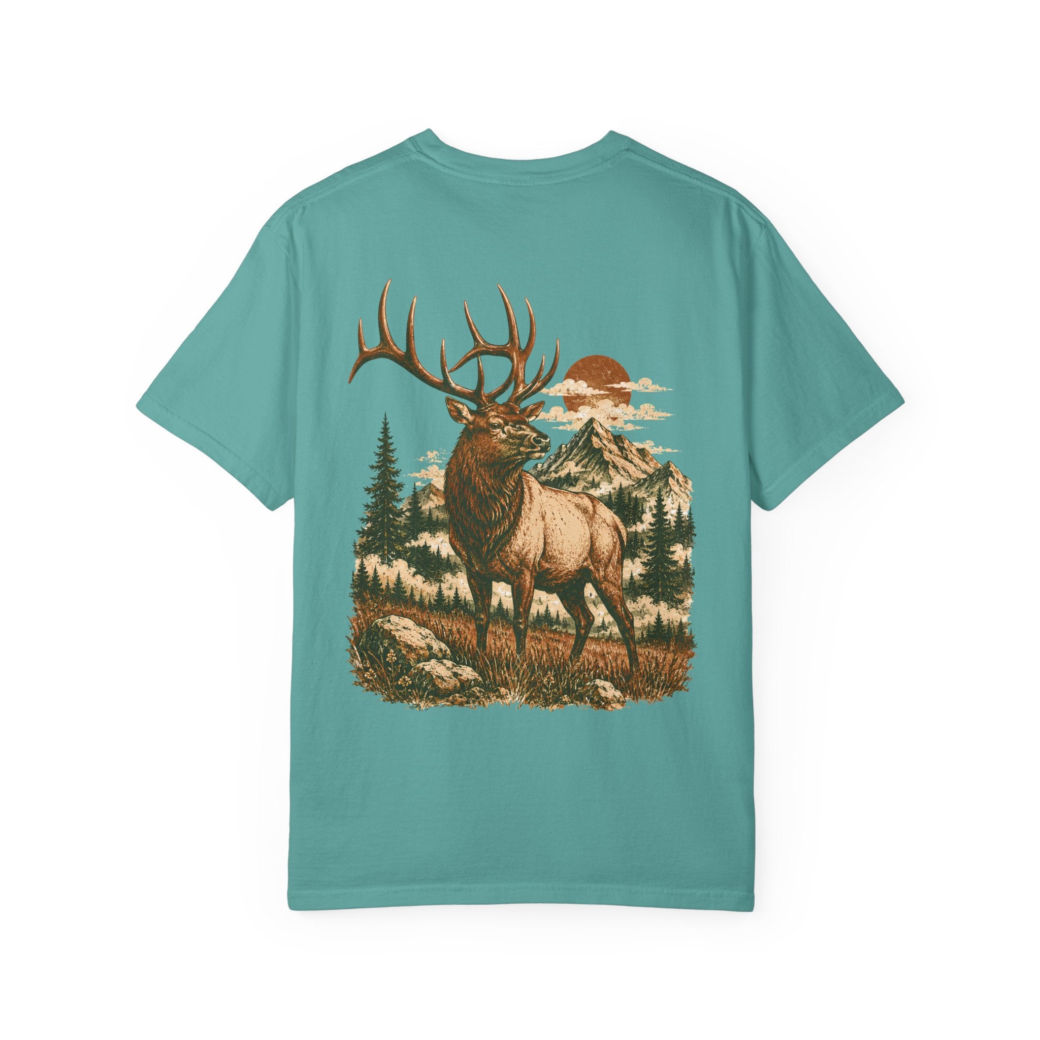 High Country Elk T-Shirt | Wild Trail Vintage Wildlife Outdoor Tee | Comfort Colors® 1717