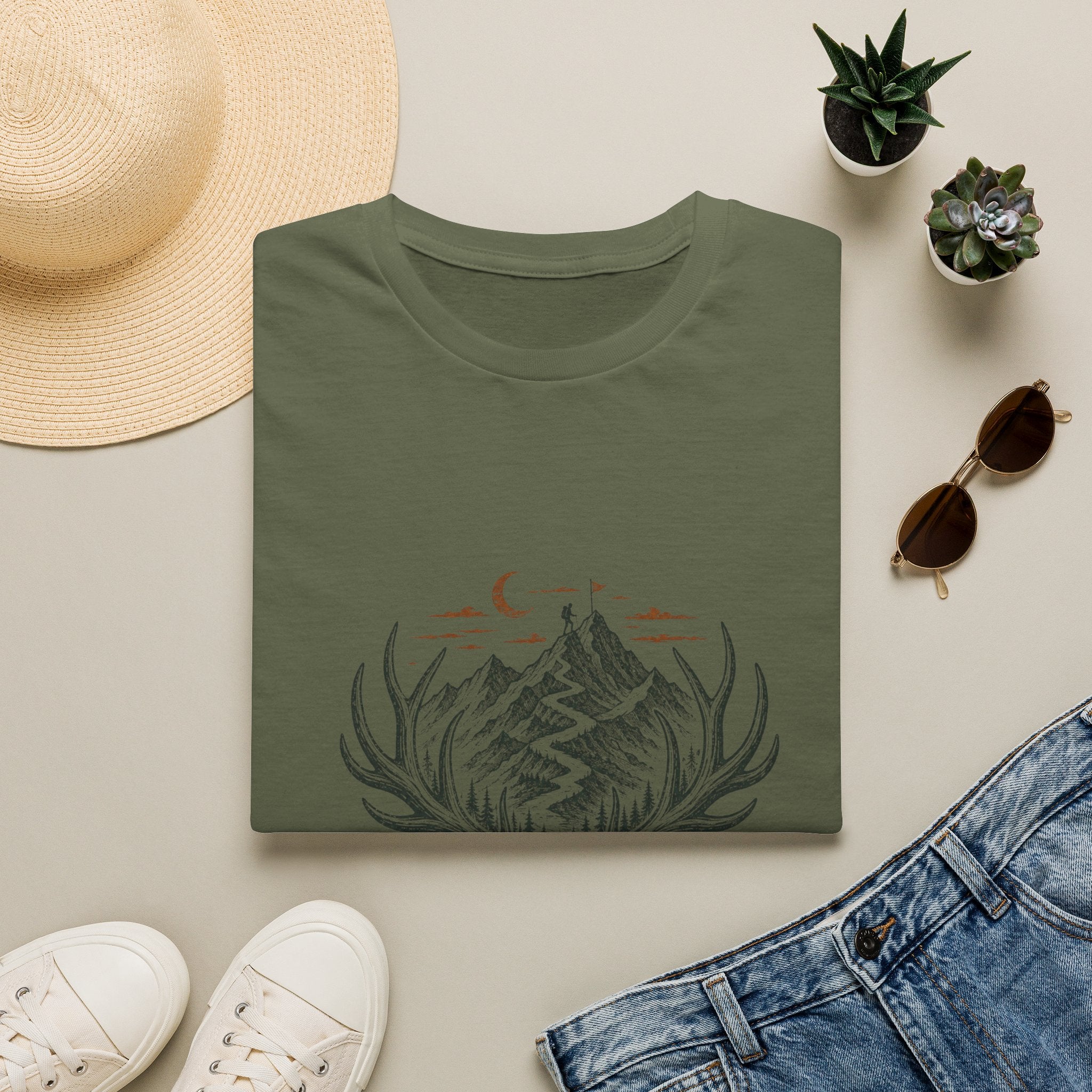 Wild Trail T-Shirt – Mountain Adventure Graphic Tee|Gildan® Softstyle 65000